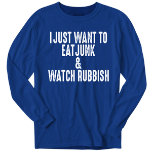 I Just Want To Eat Junk Food - Screen Print Transfer
