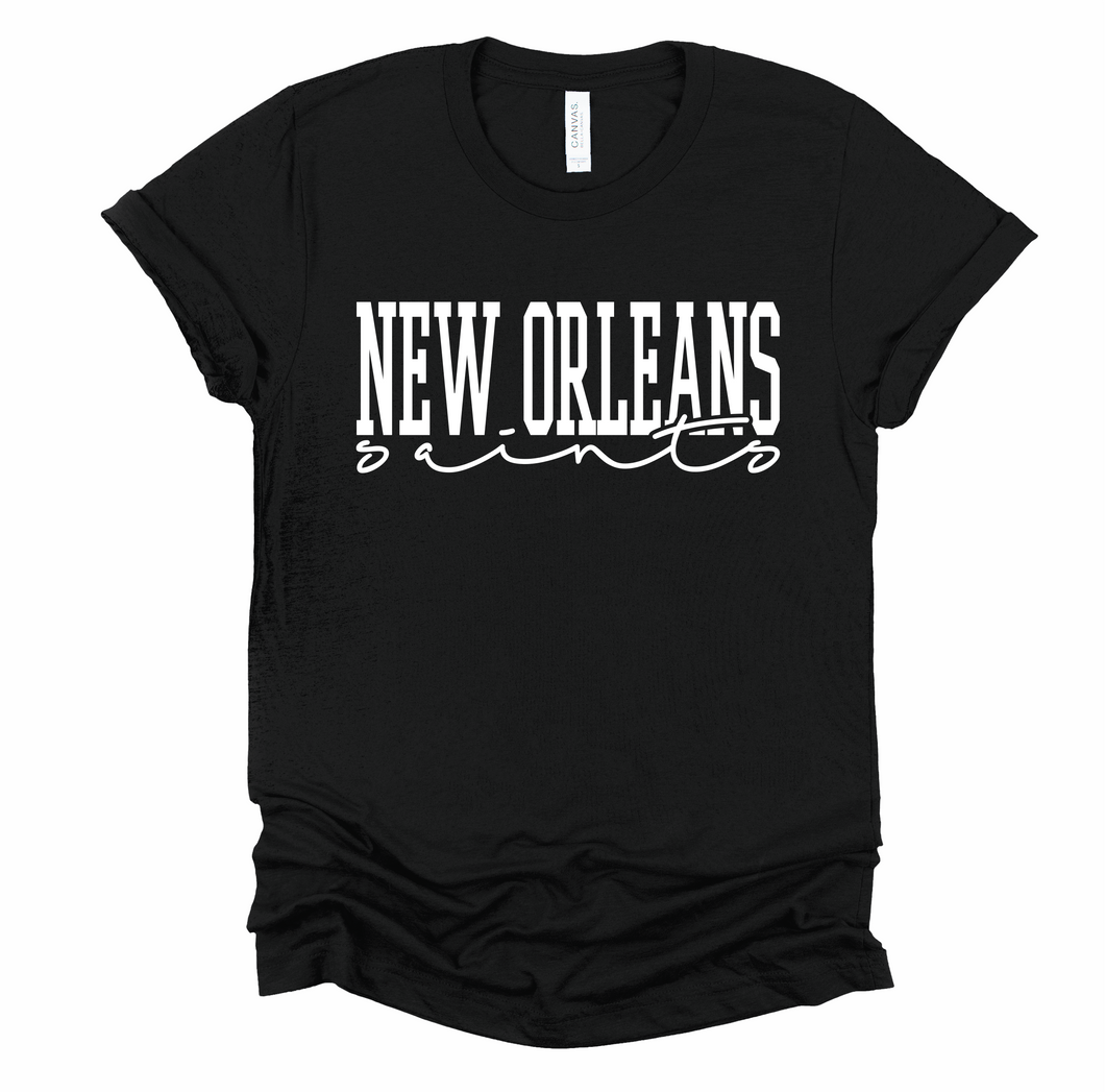 New Orleans Saints Simple Screen Print Transfer