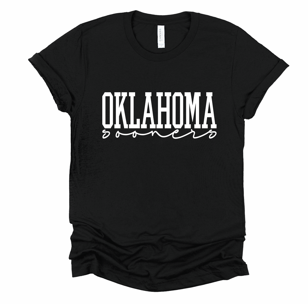 Oklahoma Sooners Simple Screen Print Transfer (Restocking)