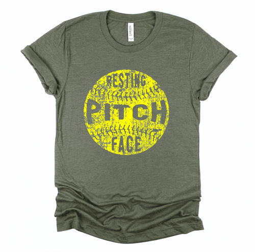 Resting Pitch Face - Screen Print Transfer