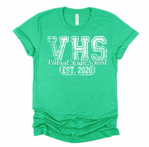 Virtual High School - ALL WHITE - Screen Print Transfer